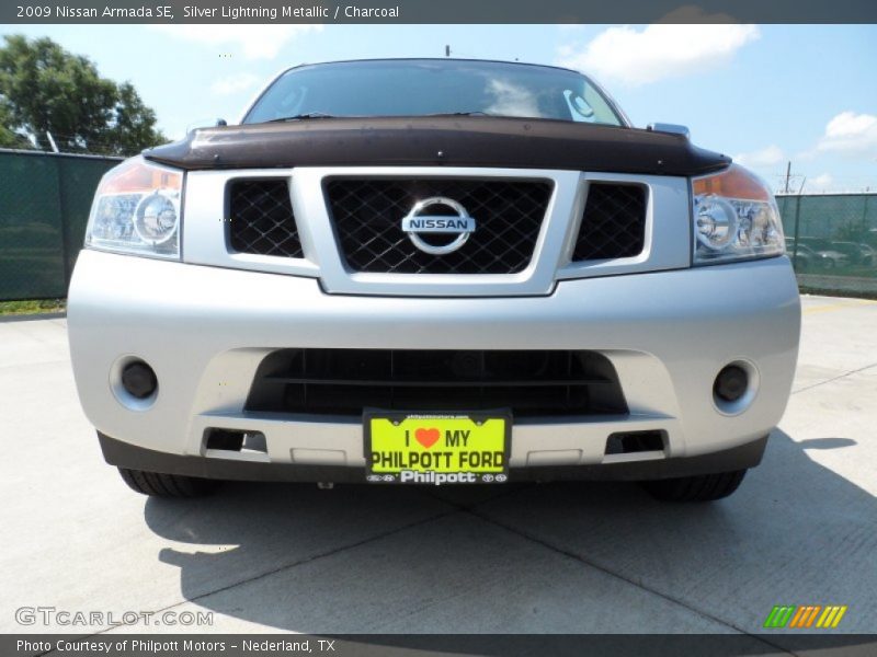 Silver Lightning Metallic / Charcoal 2009 Nissan Armada SE