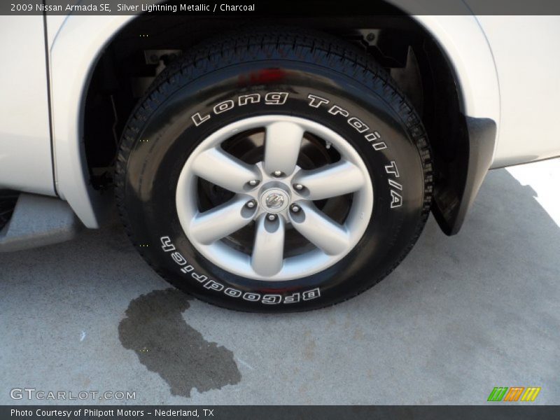 Silver Lightning Metallic / Charcoal 2009 Nissan Armada SE