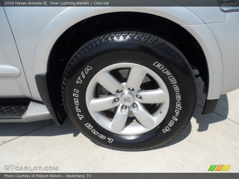 Silver Lightning Metallic / Charcoal 2009 Nissan Armada SE