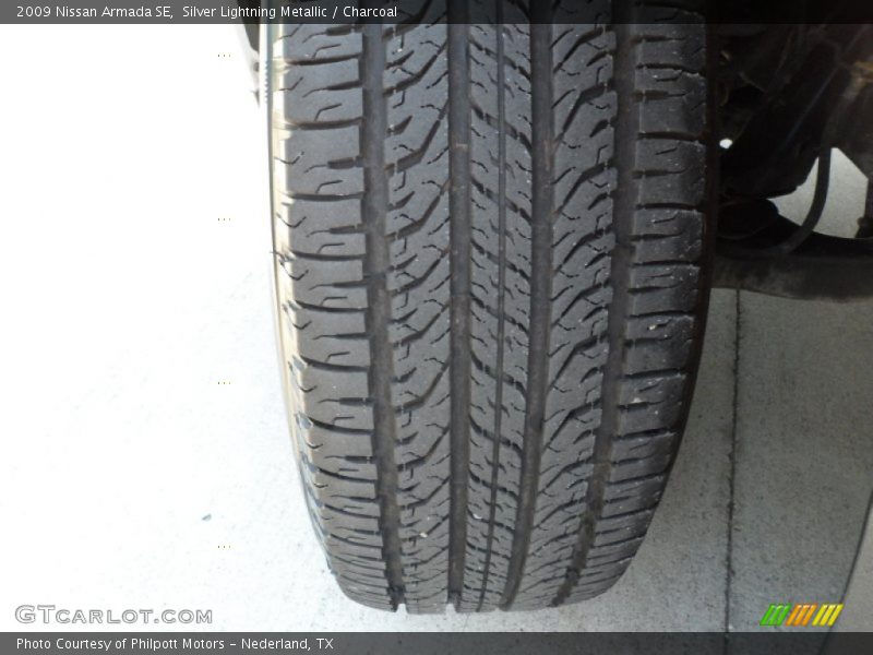 Silver Lightning Metallic / Charcoal 2009 Nissan Armada SE