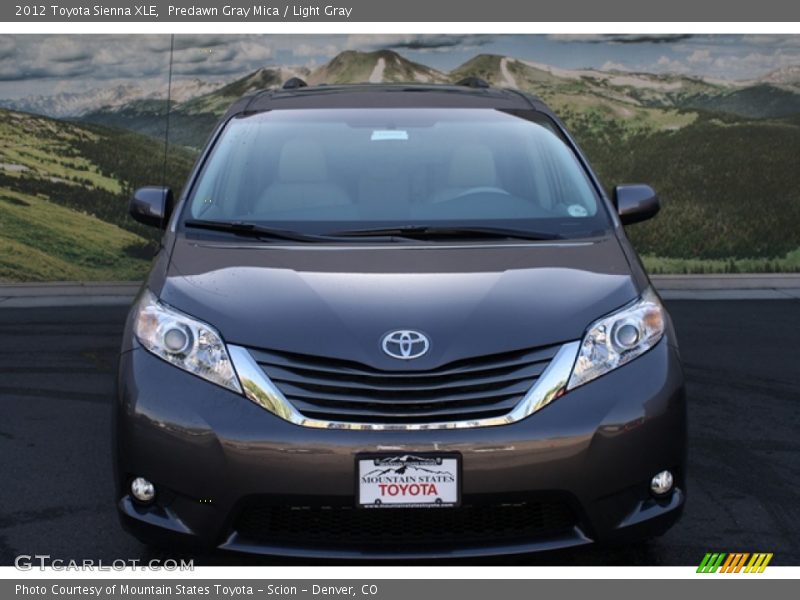 Predawn Gray Mica / Light Gray 2012 Toyota Sienna XLE