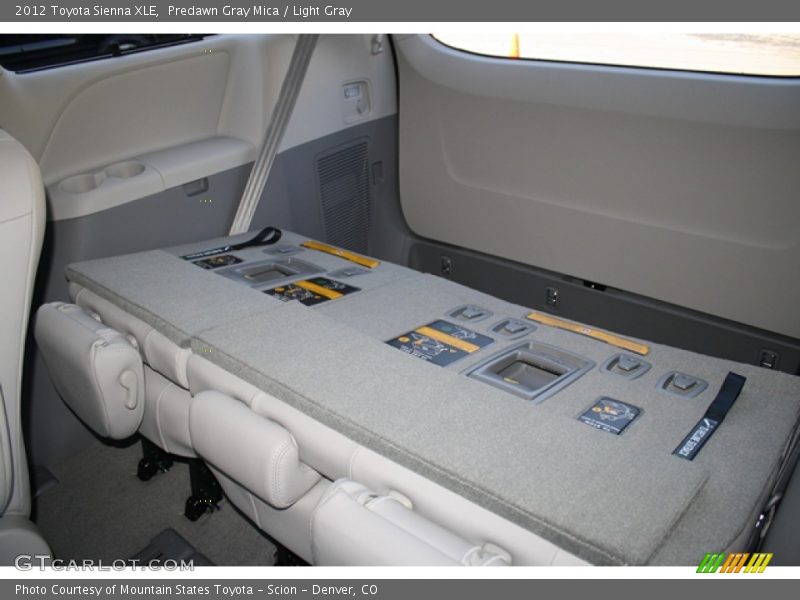 Predawn Gray Mica / Light Gray 2012 Toyota Sienna XLE