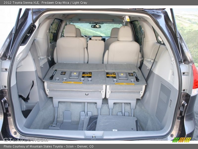 Predawn Gray Mica / Light Gray 2012 Toyota Sienna XLE