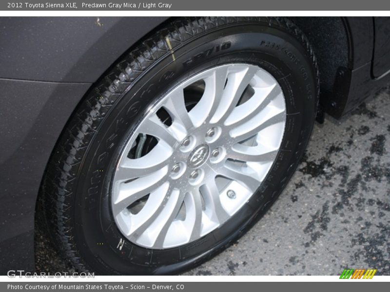 Predawn Gray Mica / Light Gray 2012 Toyota Sienna XLE
