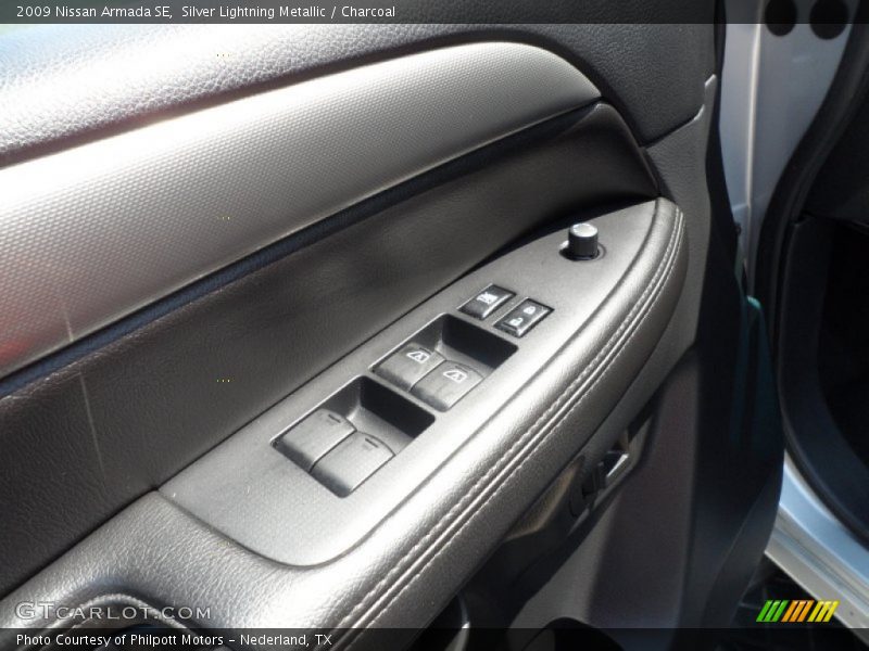 Silver Lightning Metallic / Charcoal 2009 Nissan Armada SE