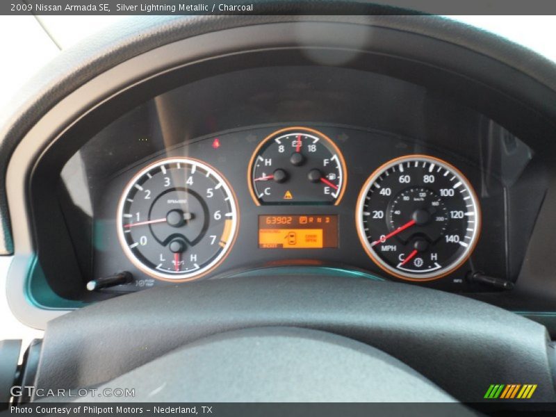 Silver Lightning Metallic / Charcoal 2009 Nissan Armada SE