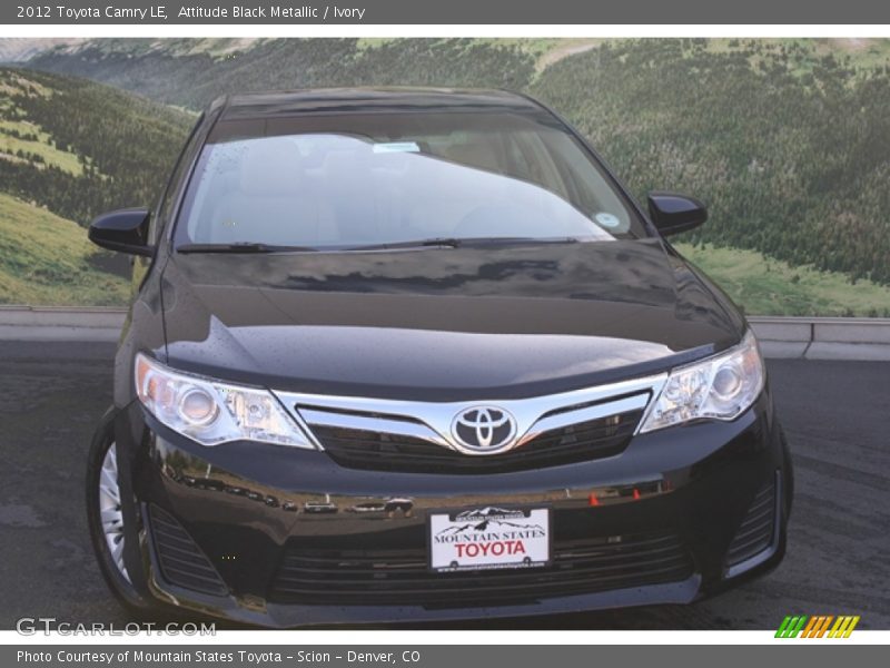 Attitude Black Metallic / Ivory 2012 Toyota Camry LE