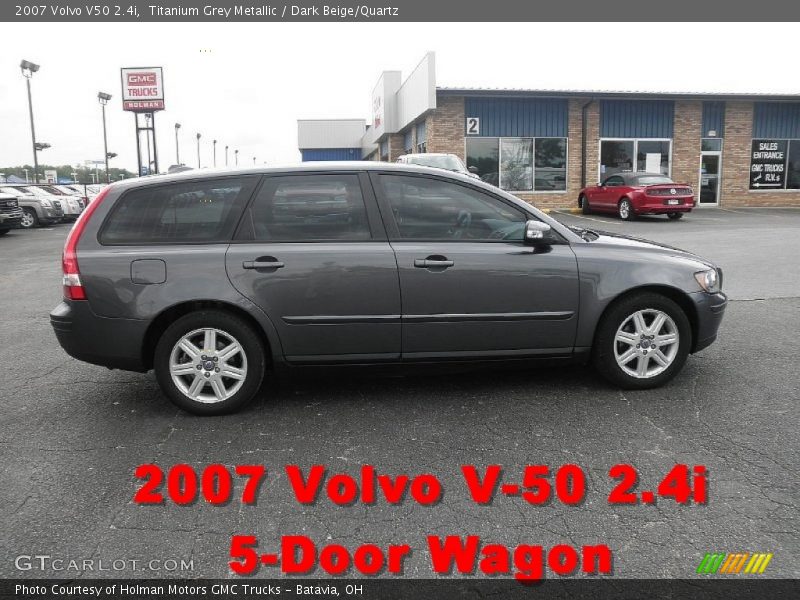 Titanium Grey Metallic / Dark Beige/Quartz 2007 Volvo V50 2.4i