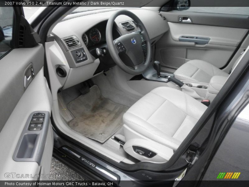 Titanium Grey Metallic / Dark Beige/Quartz 2007 Volvo V50 2.4i