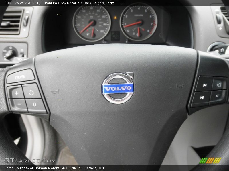 Titanium Grey Metallic / Dark Beige/Quartz 2007 Volvo V50 2.4i