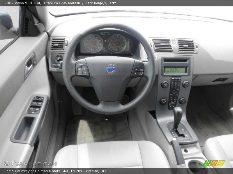 Titanium Grey Metallic / Dark Beige/Quartz 2007 Volvo V50 2.4i