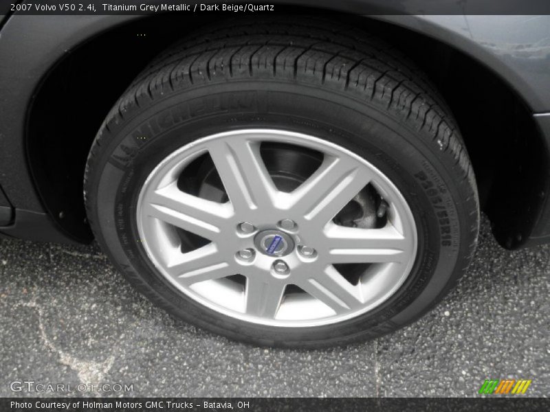 Titanium Grey Metallic / Dark Beige/Quartz 2007 Volvo V50 2.4i