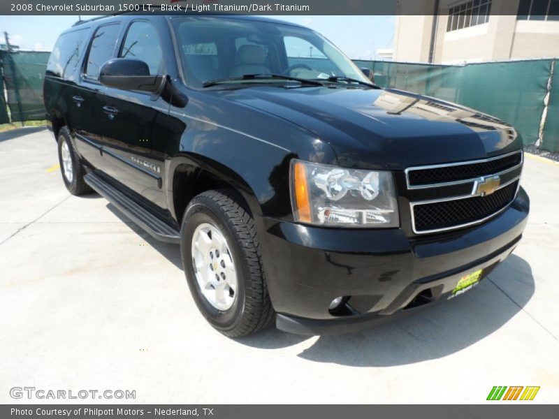 Black / Light Titanium/Dark Titanium 2008 Chevrolet Suburban 1500 LT