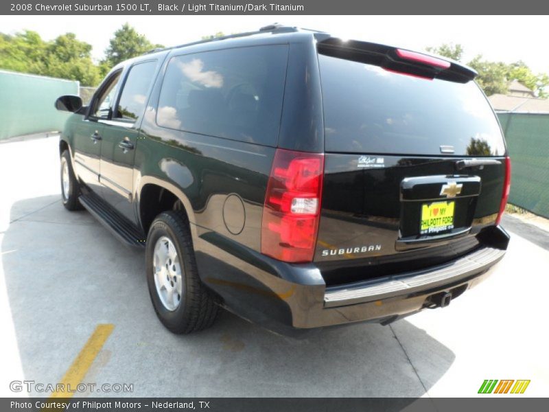 Black / Light Titanium/Dark Titanium 2008 Chevrolet Suburban 1500 LT
