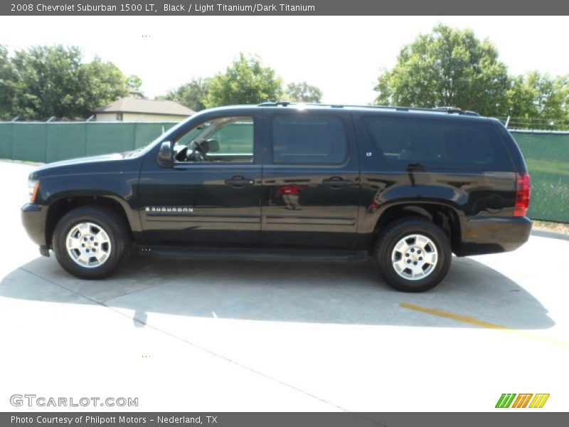 Black / Light Titanium/Dark Titanium 2008 Chevrolet Suburban 1500 LT