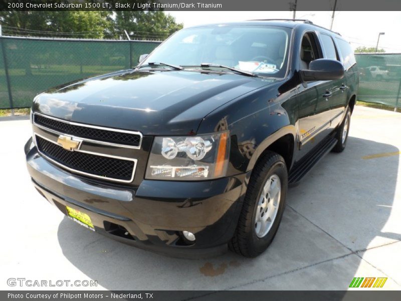 Black / Light Titanium/Dark Titanium 2008 Chevrolet Suburban 1500 LT