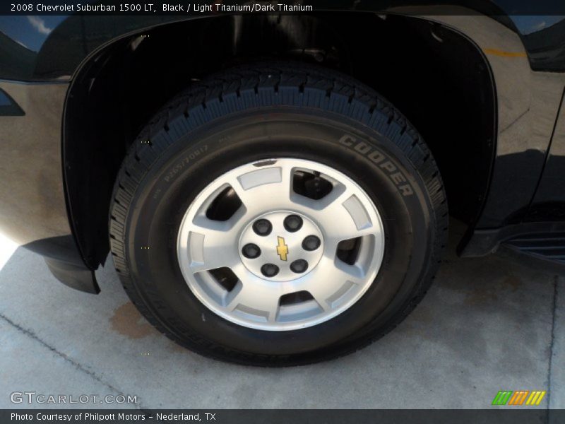 Black / Light Titanium/Dark Titanium 2008 Chevrolet Suburban 1500 LT