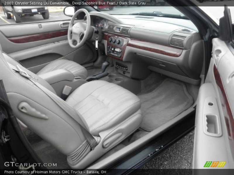 Deep Sapphire Blue Pearl / Dark Slate Gray 2002 Chrysler Sebring LXi Convertible