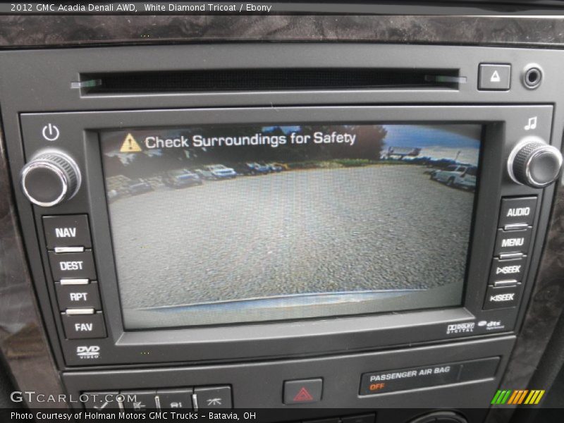 Controls of 2012 Acadia Denali AWD