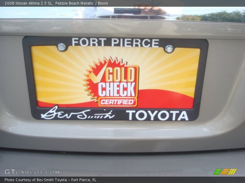 Pebble Beach Metallic / Blond 2008 Nissan Altima 2.5 SL