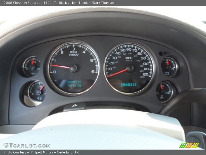Black / Light Titanium/Dark Titanium 2008 Chevrolet Suburban 1500 LT