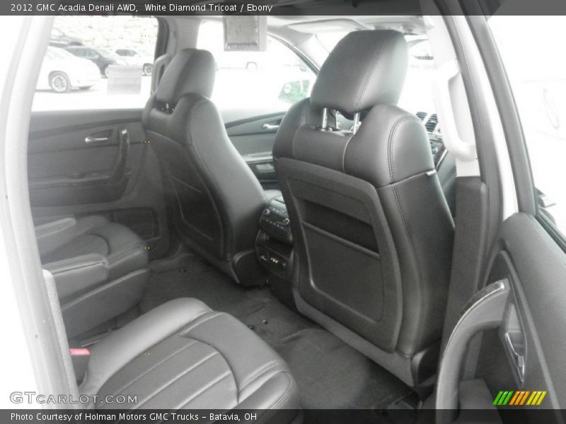 White Diamond Tricoat / Ebony 2012 GMC Acadia Denali AWD