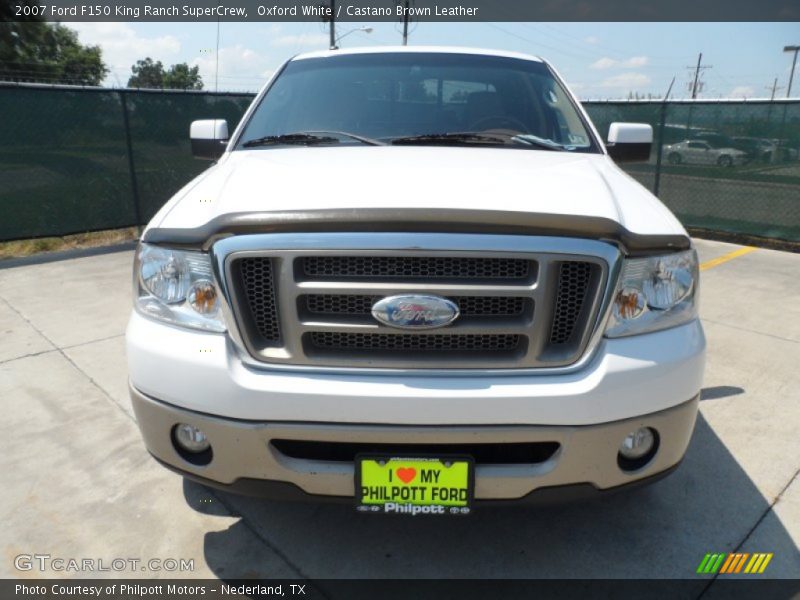 Oxford White / Castano Brown Leather 2007 Ford F150 King Ranch SuperCrew
