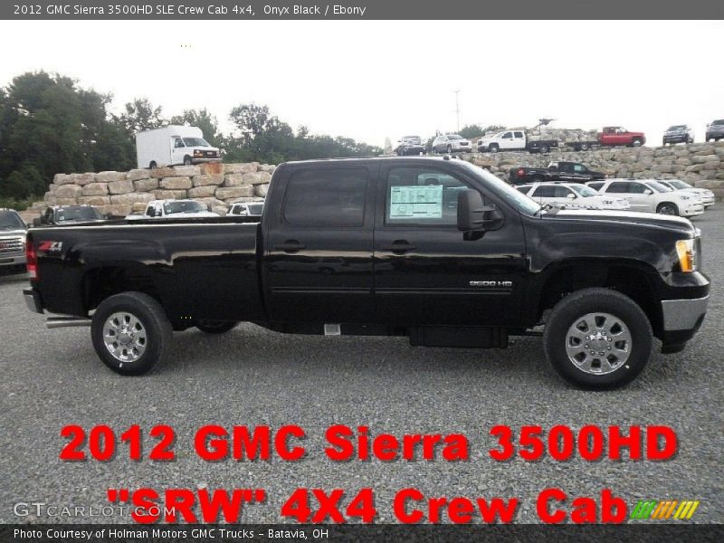 Onyx Black / Ebony 2012 GMC Sierra 3500HD SLE Crew Cab 4x4