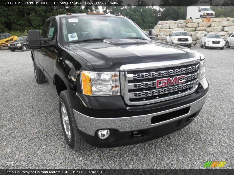 Onyx Black / Ebony 2012 GMC Sierra 3500HD SLE Crew Cab 4x4