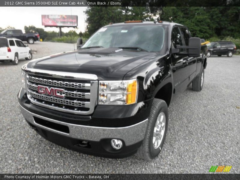 Onyx Black / Ebony 2012 GMC Sierra 3500HD SLE Crew Cab 4x4