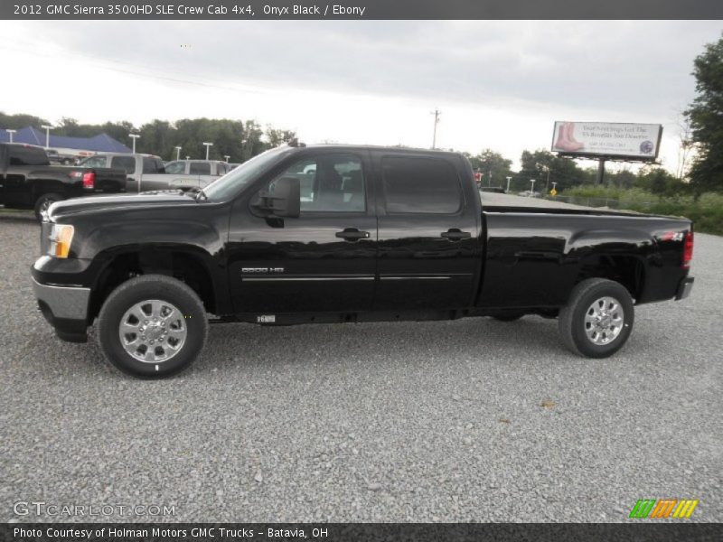 Onyx Black / Ebony 2012 GMC Sierra 3500HD SLE Crew Cab 4x4