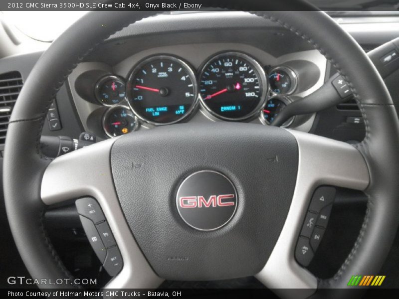 Onyx Black / Ebony 2012 GMC Sierra 3500HD SLE Crew Cab 4x4