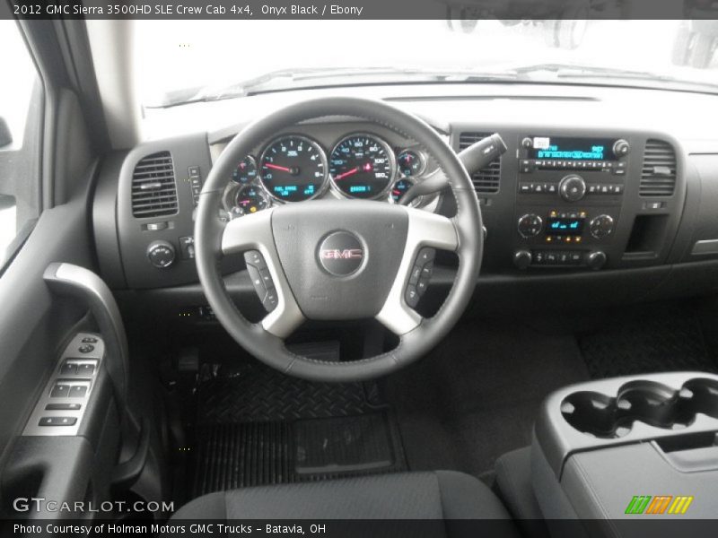 Onyx Black / Ebony 2012 GMC Sierra 3500HD SLE Crew Cab 4x4