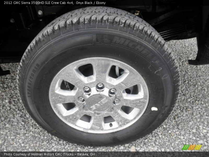 Onyx Black / Ebony 2012 GMC Sierra 3500HD SLE Crew Cab 4x4