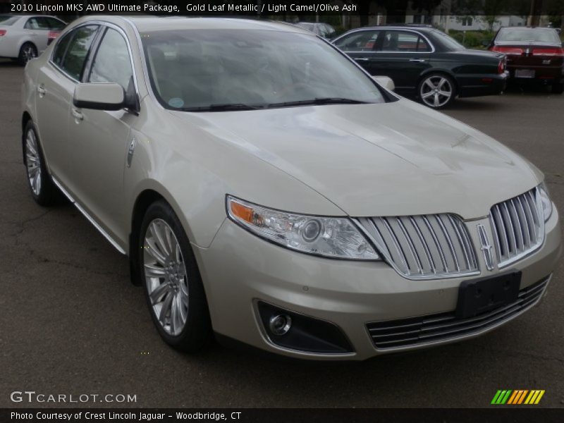 Gold Leaf Metallic / Light Camel/Olive Ash 2010 Lincoln MKS AWD Ultimate Package