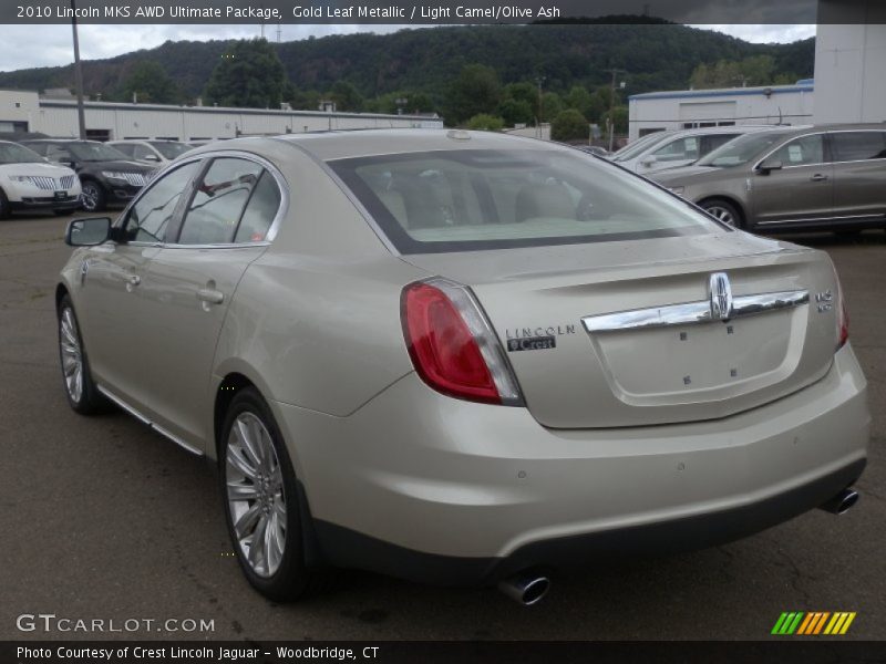Gold Leaf Metallic / Light Camel/Olive Ash 2010 Lincoln MKS AWD Ultimate Package