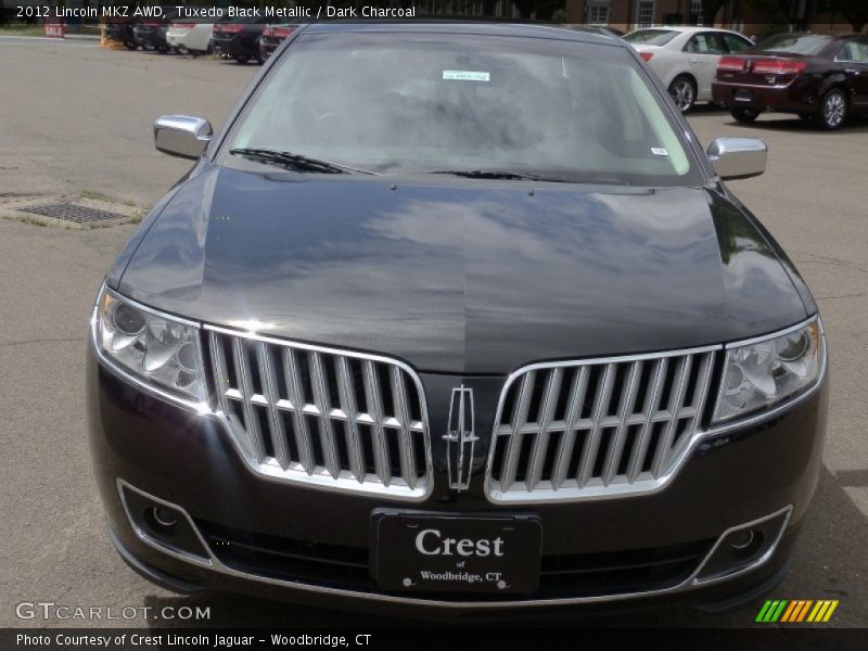 Tuxedo Black Metallic / Dark Charcoal 2012 Lincoln MKZ AWD