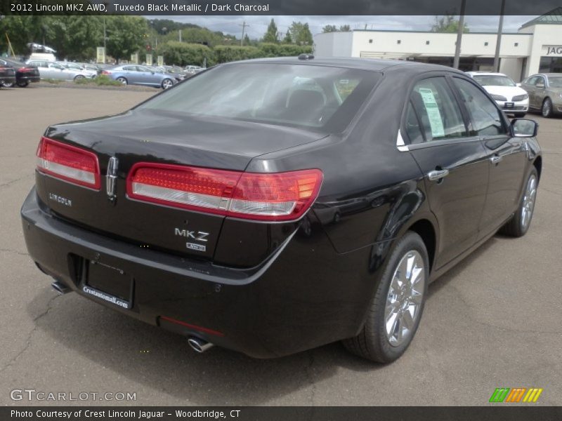 Tuxedo Black Metallic / Dark Charcoal 2012 Lincoln MKZ AWD