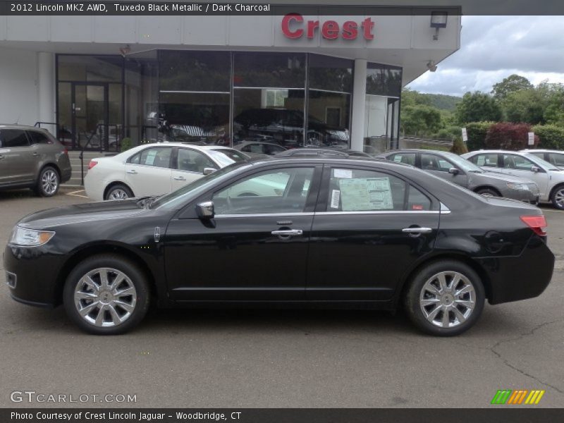 Tuxedo Black Metallic / Dark Charcoal 2012 Lincoln MKZ AWD