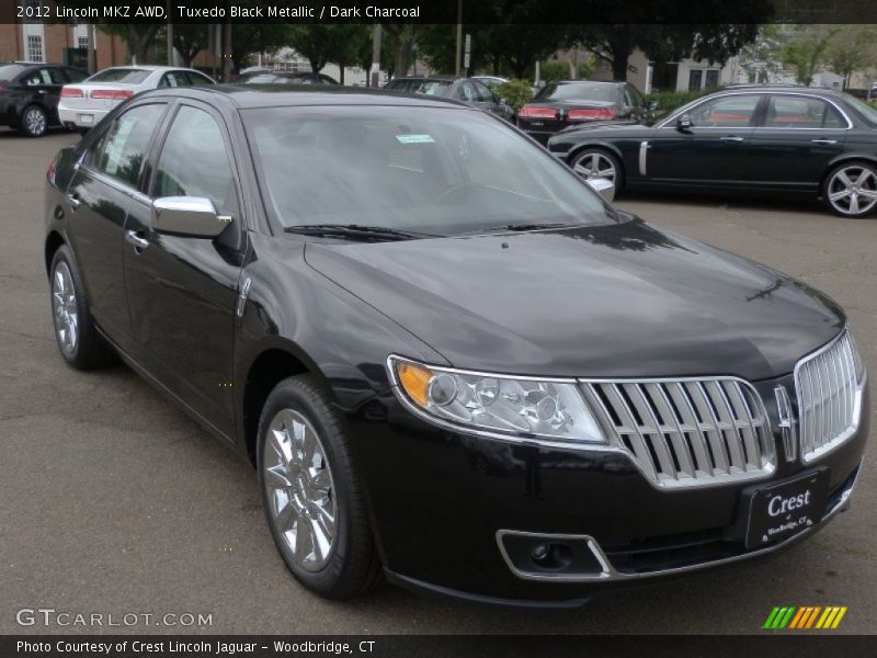 Tuxedo Black Metallic / Dark Charcoal 2012 Lincoln MKZ AWD