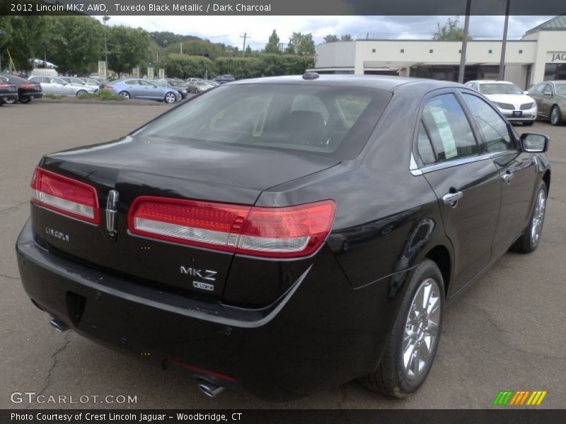 Tuxedo Black Metallic / Dark Charcoal 2012 Lincoln MKZ AWD