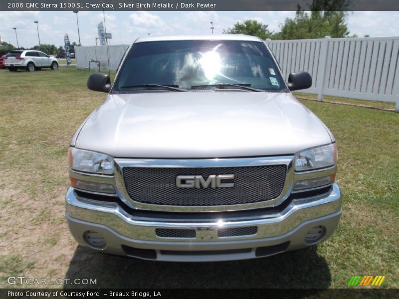 Silver Birch Metallic / Dark Pewter 2006 GMC Sierra 1500 SL Crew Cab