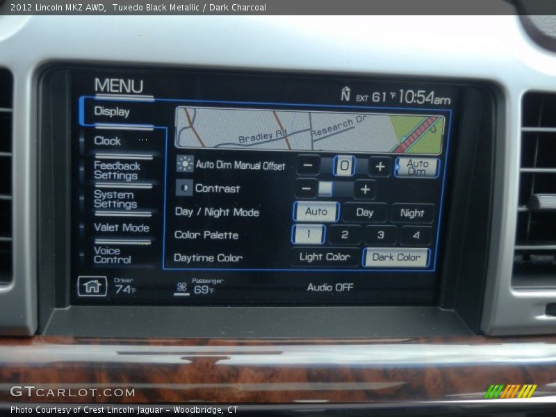 Tuxedo Black Metallic / Dark Charcoal 2012 Lincoln MKZ AWD