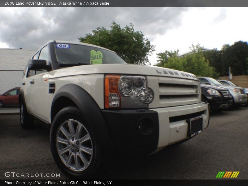 Alaska White / Alpaca Beige 2008 Land Rover LR3 V8 SE