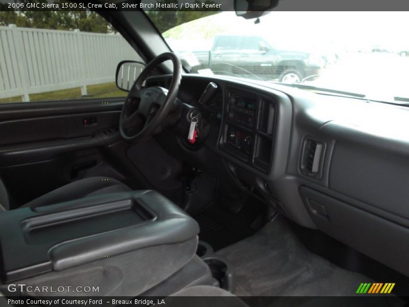 Silver Birch Metallic / Dark Pewter 2006 GMC Sierra 1500 SL Crew Cab