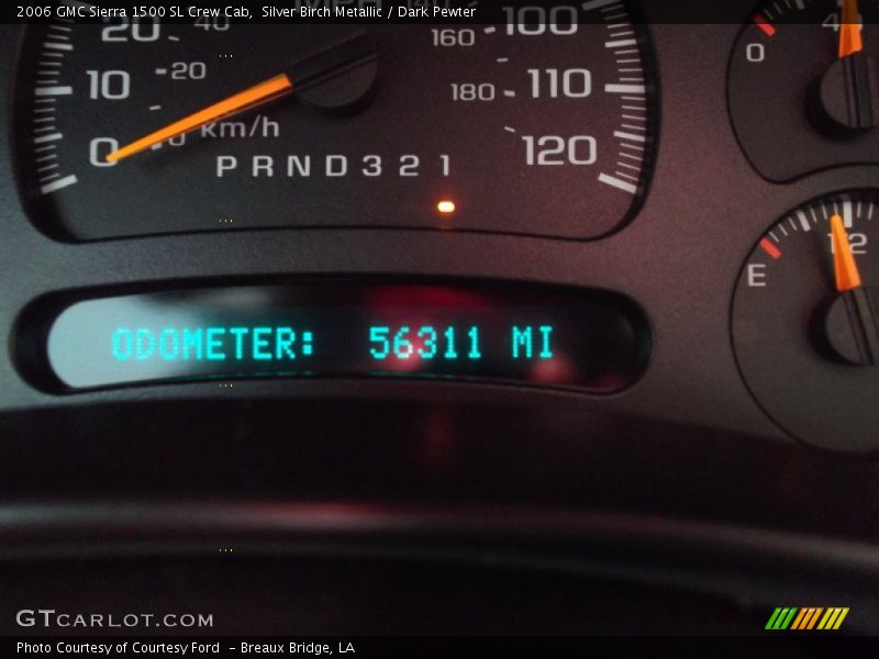 Silver Birch Metallic / Dark Pewter 2006 GMC Sierra 1500 SL Crew Cab
