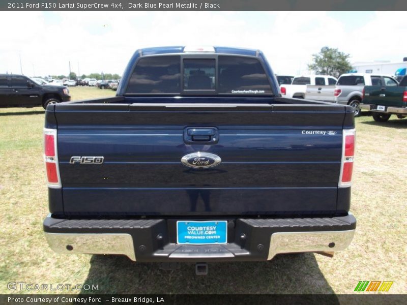 Dark Blue Pearl Metallic / Black 2011 Ford F150 Lariat SuperCrew 4x4