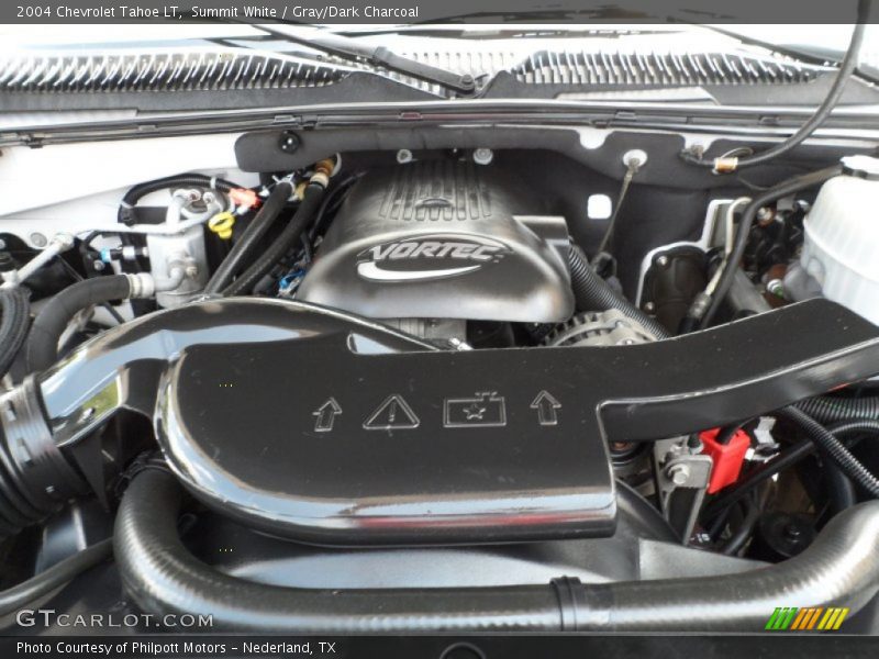 Summit White / Gray/Dark Charcoal 2004 Chevrolet Tahoe LT