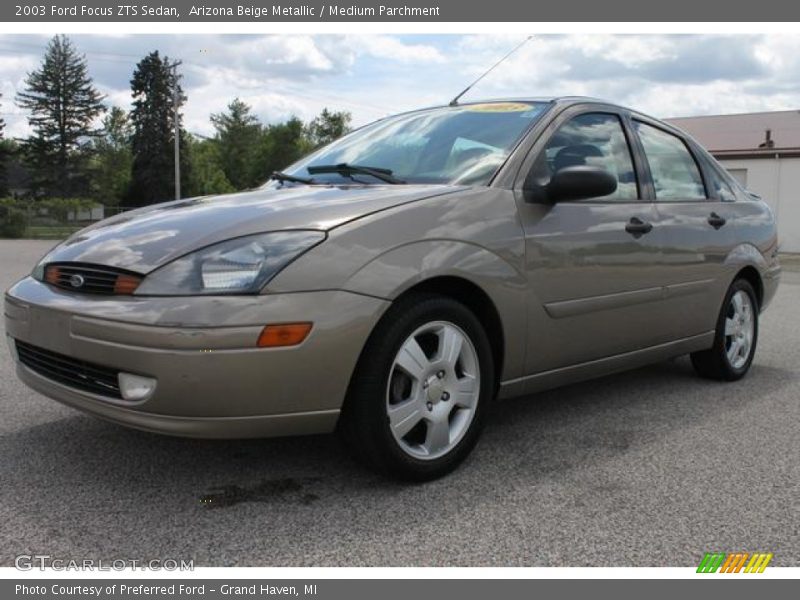 Arizona Beige Metallic / Medium Parchment 2003 Ford Focus ZTS Sedan