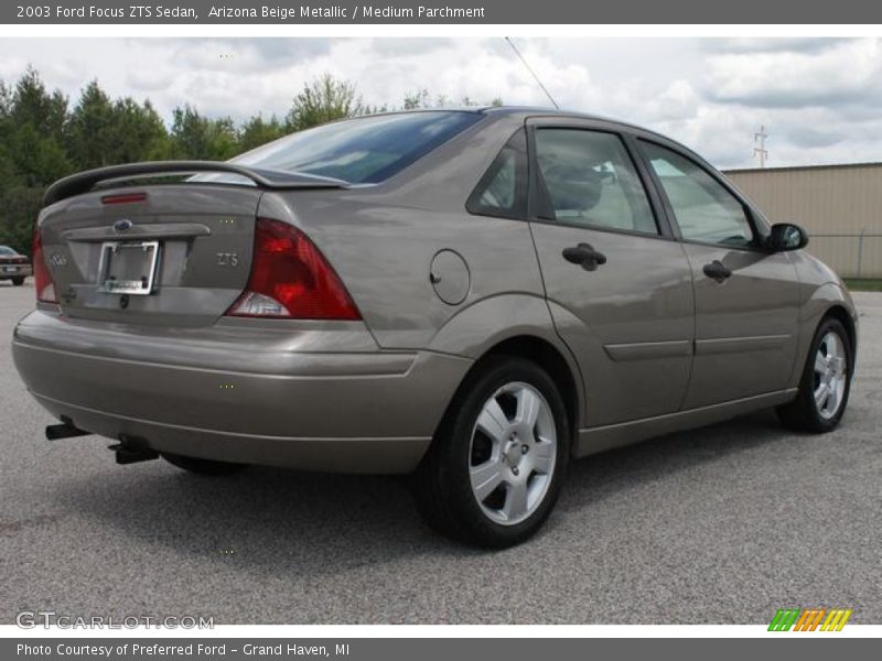 Arizona Beige Metallic / Medium Parchment 2003 Ford Focus ZTS Sedan